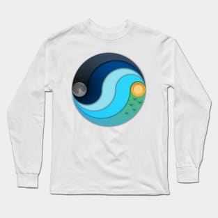 Day and night loop. Long Sleeve T-Shirt